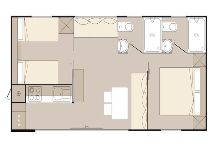 Mobile Home Mediteran Superior By The Pool In Caravan Park Strasko, Novaglia Esterno foto