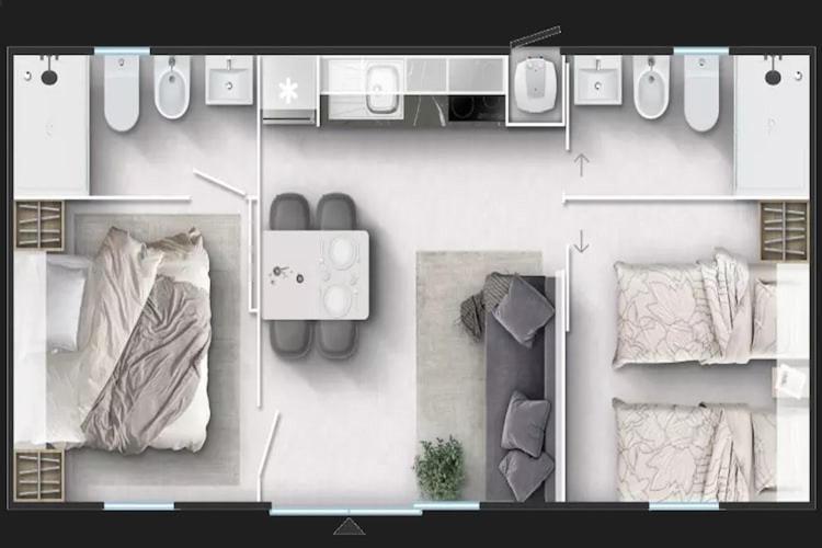 Mobile Home Mediteran Superior By The Pool In Caravan Park Strasko, Novaglia Esterno foto